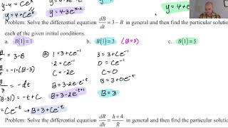 Solving Differential Equations pg 3, pt 2