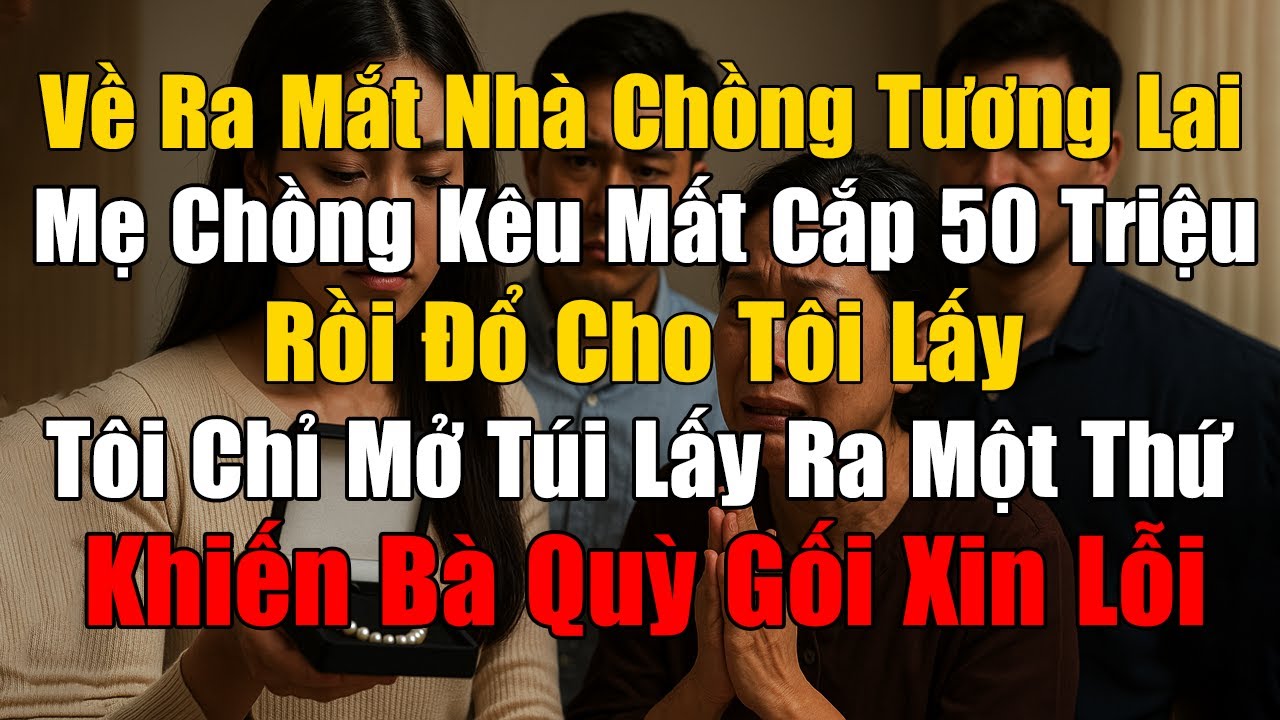 Ra Mắt Nhà Chồng Tương Lai, Mẹ Chồng Kêu Bị Mất 50 Triệu Rồi Đổ Cho Tôi Lấy, Tôi Chỉ Lấy Ra Thứ Này