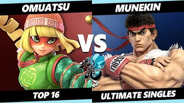 Kowloon - Omuatsu (Min Min, Lucina) Vs. Munekin (Ryu) SSBU Ultimate Tournament
