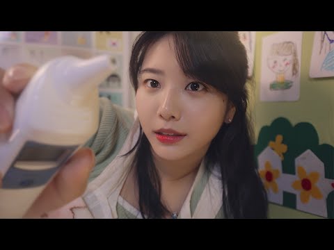 ASMR 어린이집에서 간호하며 낮잠 재워줄게요💤 롤플레이 상황극| Let me take care of you Roleplay