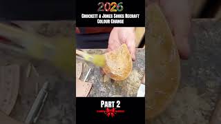 Crockett Jones Shoes Recraft Colour Change Part 2 #shoerepair #handcraftedshoes #restoration