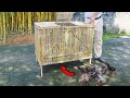 Wow Wow / How to make a beautiful bamboo chicken coop