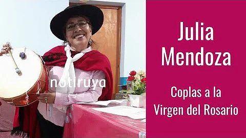 Julia Mendoza, desde su casa, canta coplas a la Vi...