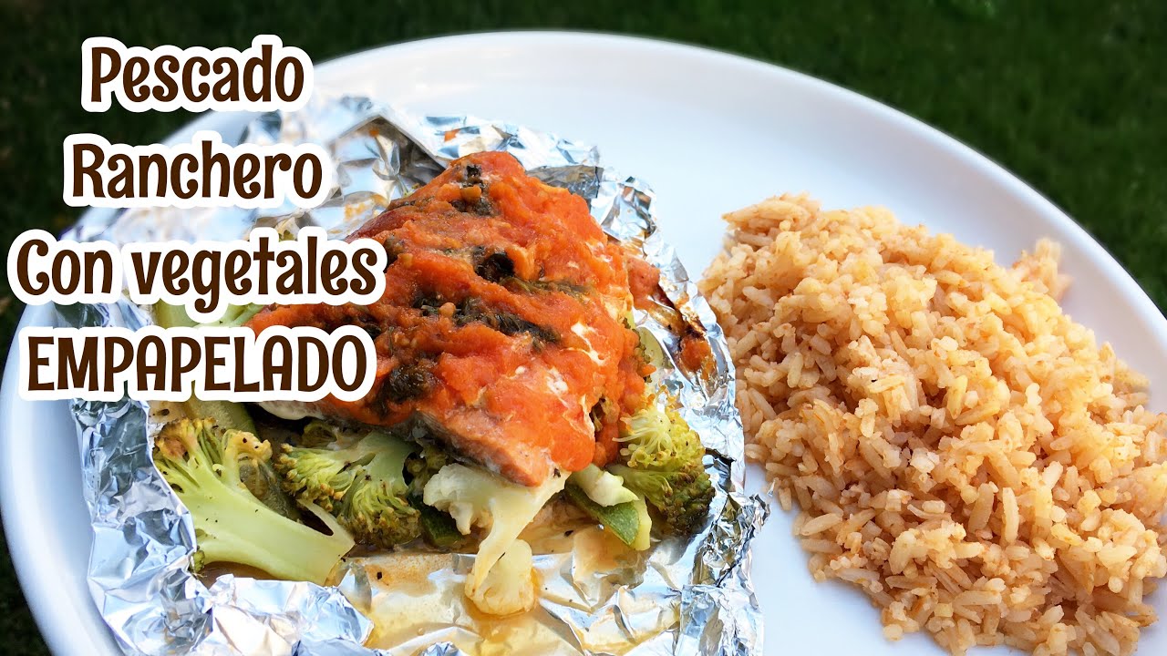 COMO PREPARAR SALMÓN RANCHERO CON VERDURAS EMPAPELADO - YouTube