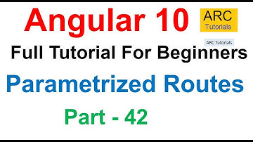 Angular 10 Tutorial #42 - Parametrized Routes in Angular | Angular 10 Tutorial For Beginners