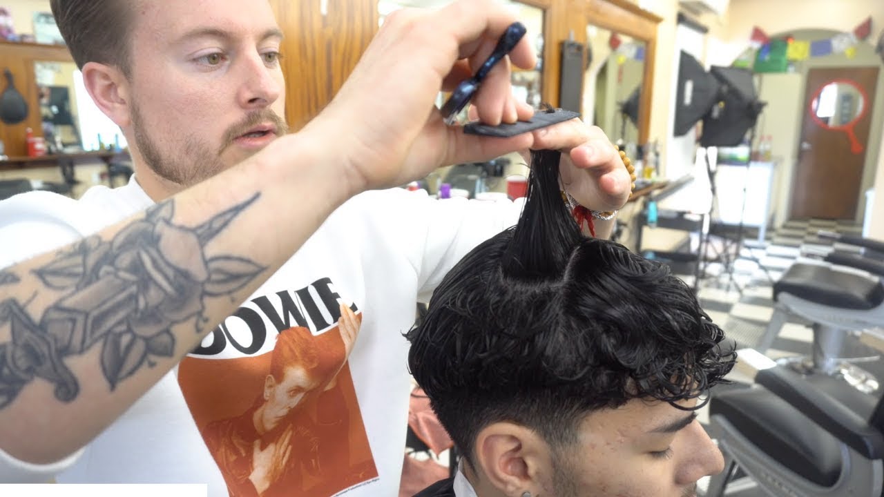 how to cut back of hair with scissors