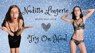 Nuditta Try On Haul 2022 || Sexy Sheer Velvet Lingerie