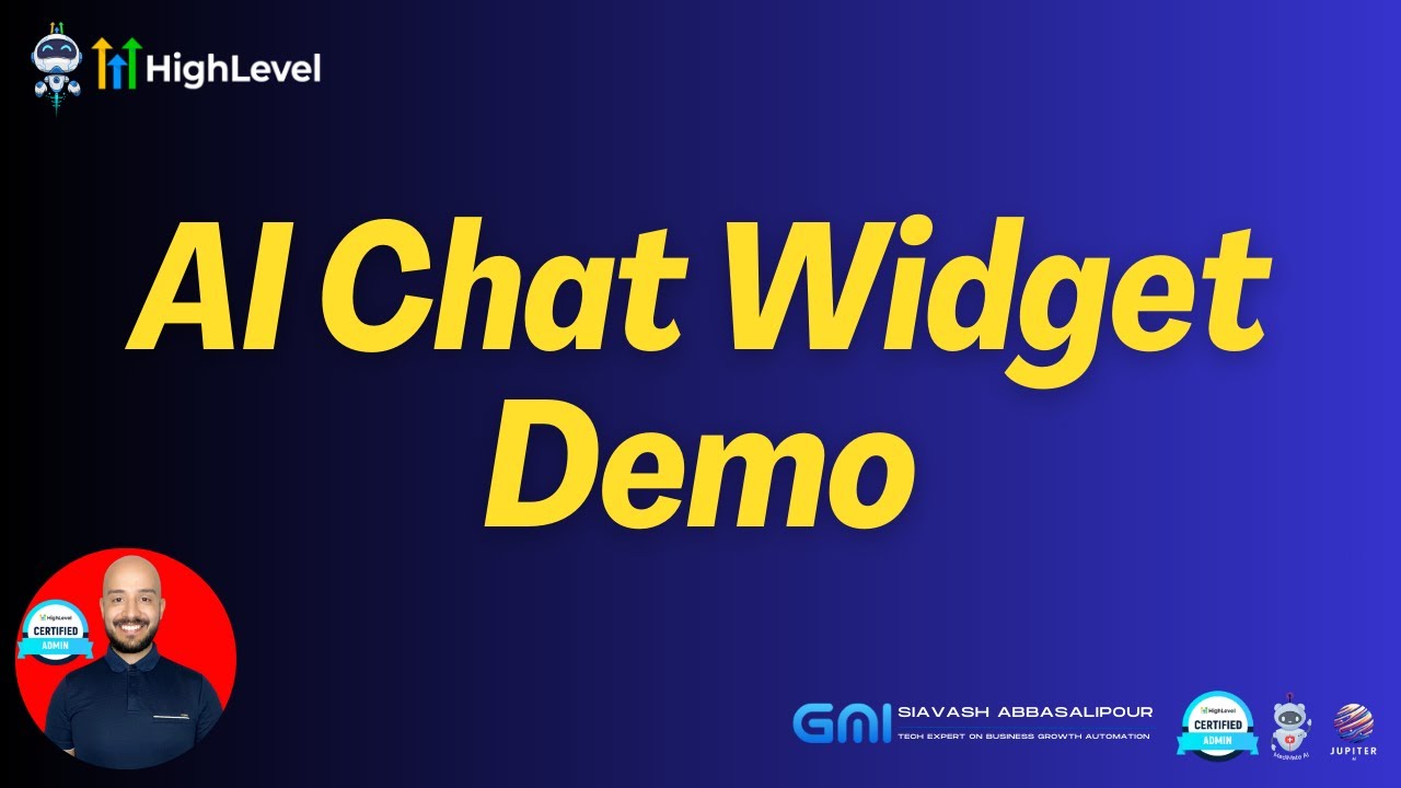 AI Chat Widget Demo - YouTube
