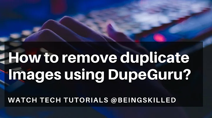 How to remove duplicate Images using DupeGuru?