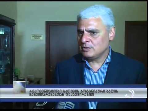 რეკომენდაციები ბათუმის ბოტანიკური ბაღის განვითარებასთან დაკავშირებით