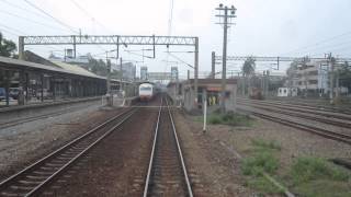 20100606 581次車前展望 屏東站 慢行通過