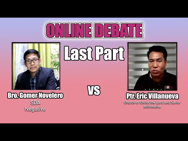 Religious Online Debate / SDA vs Church of Christ Last Part class=