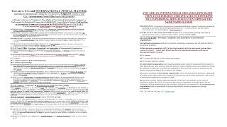 22 U.S. Code Subsection 288a INTERNATIONAL POSTAL MASTER