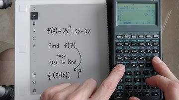 HP 48GX and HP Prime - Given f(x), Find f(7)