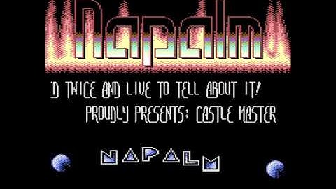 Napalm Intro - Commodore 64 - C64 - Castle Master - Cracktro