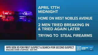 Suspect in Midland attempted burglary remains unidentified and at-large