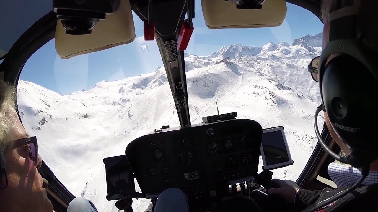 LANDING  AT UNTERROTHORN / ZERMATT