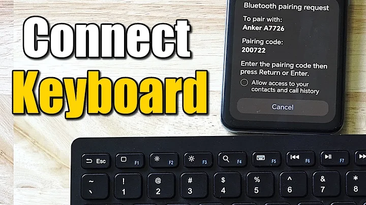 How to Connect Keyboard to Android Phone using Bluetooth (Wireless Tutorial)