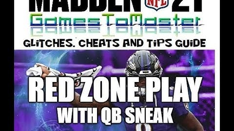 Madden 21 Glitches Cheats and Tips - Red Zone Money Play with QB Sneak
