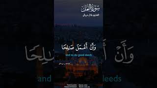 رَبِّ أَوْزِعْنِي أَنْ أَشْكُرَ نِعْمَتَكَ 💜🌎#foryou #بلال دربالي #quran #قران #foryoupage #viral