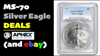 MS70 Silver Eagles - APMEX Weekly Deal Alert!