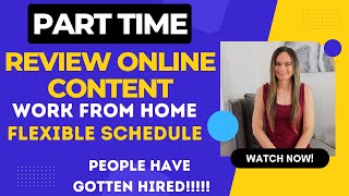 Part-Time FLEXIBLE SCHEDULE Work From Home Reviewing Online Content For Safety Concerns | US Only