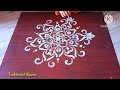 Easy and Beautiful Round alpona design for Beginners 🪴🌸🪴 Easy Rangali Design Simple