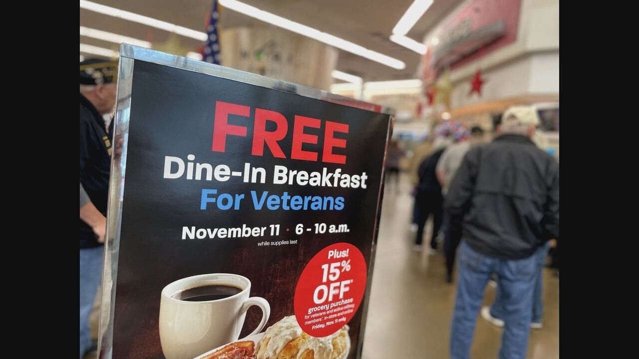 Rockford-area businesses offering discounts, freebies on Veterans Day