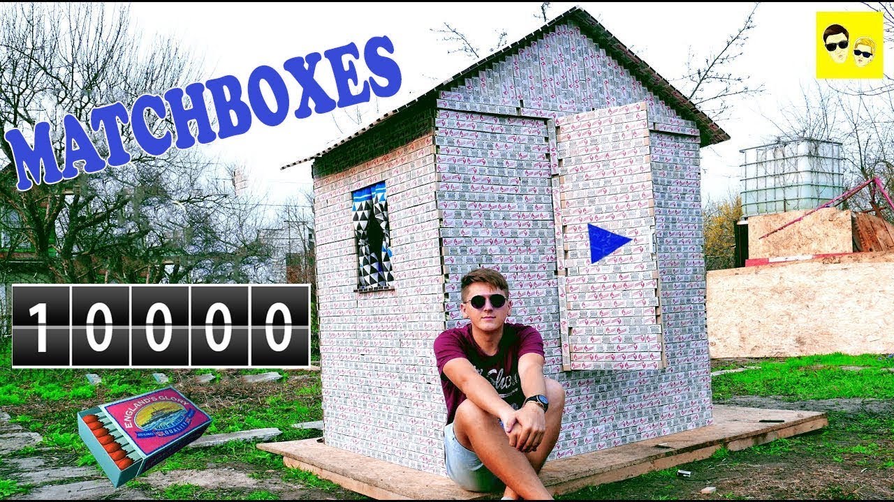 HOUSE OF MATCHBOXES DIY How to Make a Match House YouTube