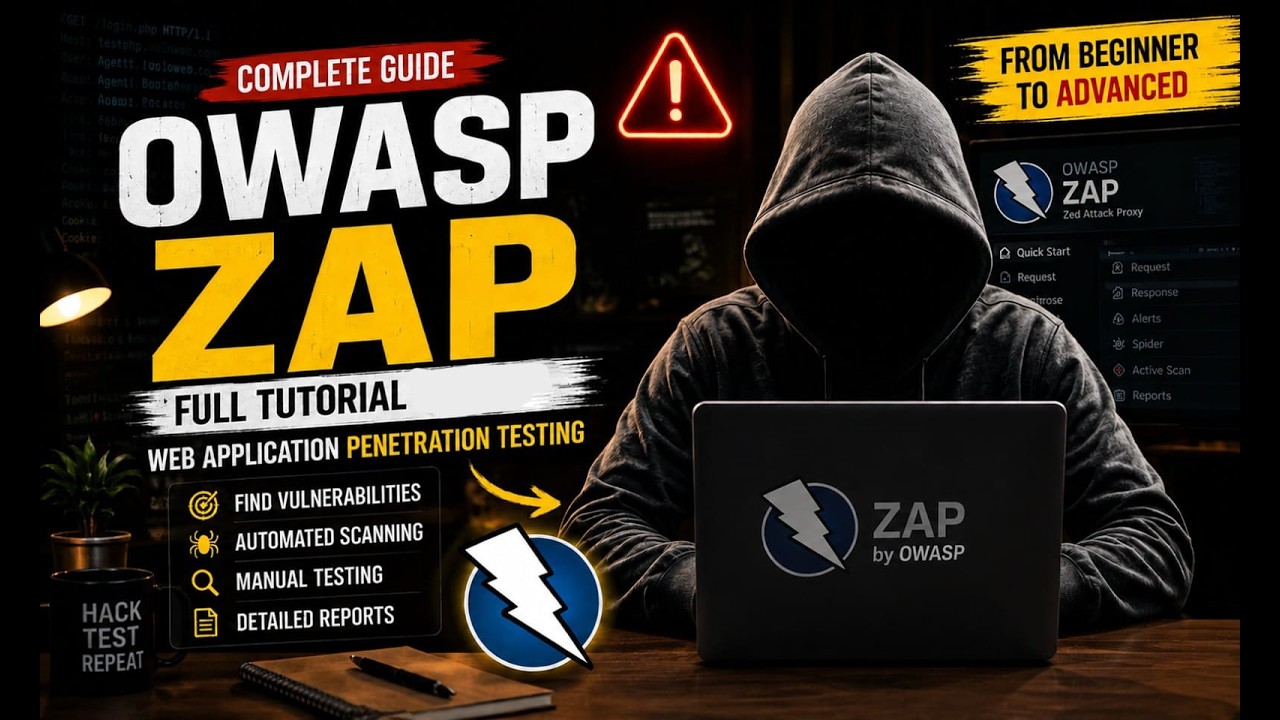 ⁣OWASP ZAP Full Tutorial🔥 | Complete Guide to Web Application Penetration Testing