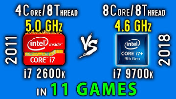 i7 2600k vs i7 9700k Test in 11 Games or i7 9700k vs i7 2600k OC