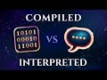 Compiled vs interpreted programs animated