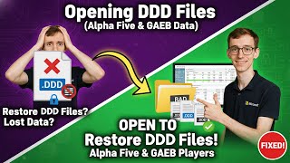 Opening DDD Files: Alpha Five & GAEB