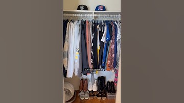 SMALL CLOSET ORGANIZING TIPS ✏️#closetorganization #declutter