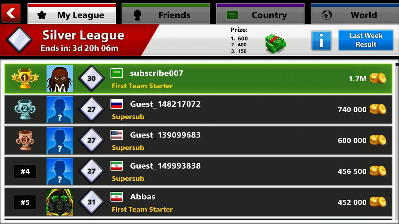 3rd Account Running To Weekly Soccer Stars Tips Full