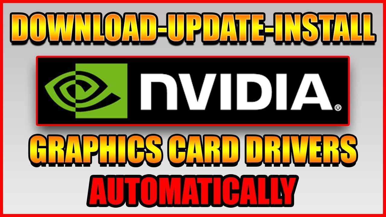 update graphics driver windows 10 nvidia