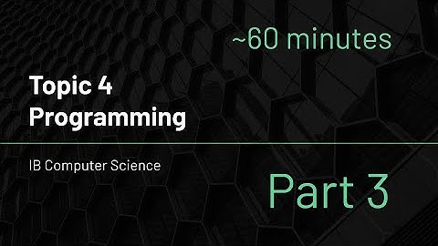 IB Computer Science - Topic 4 - Part 3 (Searching and Sorting)
