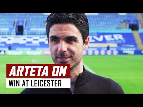 'I'm really proud... we never give up!' | Mikel Arteta post-Leicester interview | Premier League