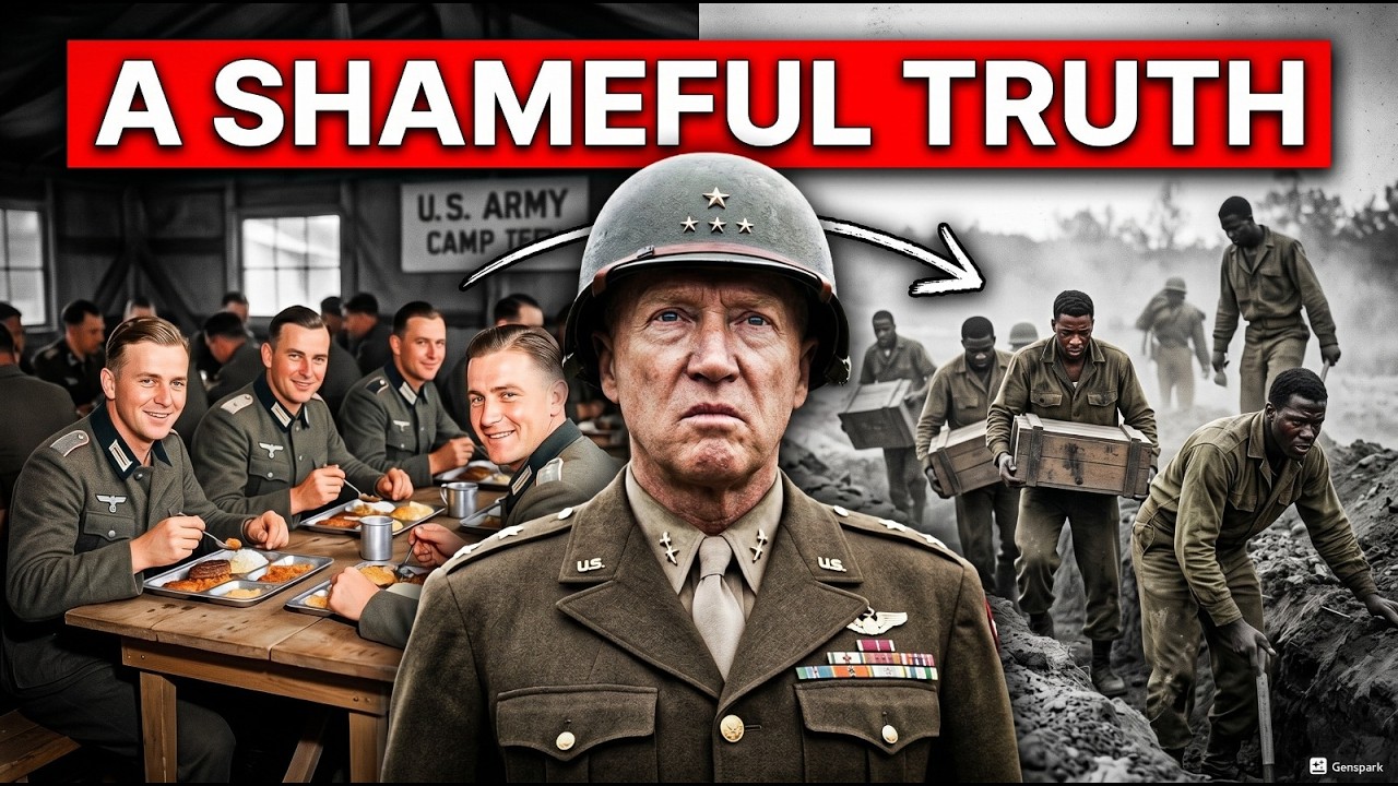 On December 8th, 1944, at a prisoner transit camp outside Metz, German officers ate hot food inside a heated mess building while black American soldiers of the 3916th Quartermaster Truck Company...
