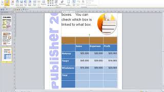 Microsoft Publisher 2010 Level Three Video 15 Tables