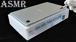 Samsung Galaxy Tab A7 Lite (Silver - 32GB, 3GB RAM) Unboxing - ASMR
