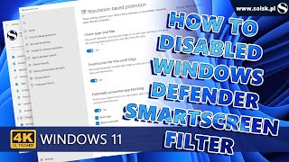 How to disabled Windows Defender SmartScreen filter on Windows 11. screenshot 3