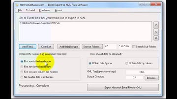 How to Excel Export to XML Files