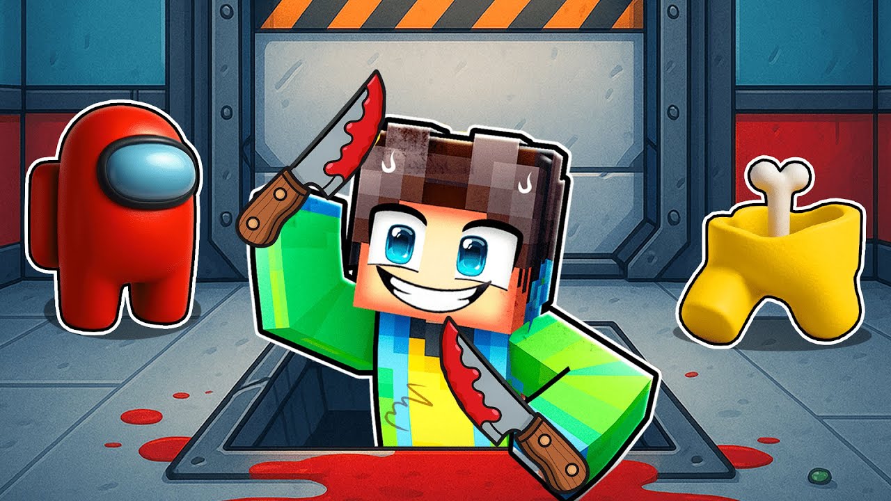 J'ai REJOINT le MONDE D'AMONG US 3D sur Minecraft !