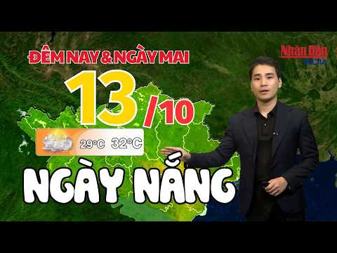 Latest weather forecast for tonight and tomorrow October 13 | Latest weather forecast today #weather