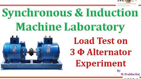 Load Test on Three Phase Alternator Lab Exp