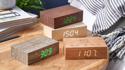Gingko Flip Click Clock