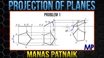PROJECTION OF PLANES_Lecture 1 -  Pentagonal Plane with surface & edge inclined to HP & VP