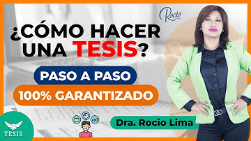 🔥Cómo hacer fácil una TESIS de Éxito paso a PASO🔥| Rocio Lima ✨