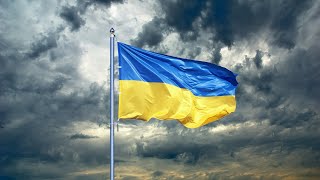 State Anthem of Ukraine - Instrumental - Ukraine Flag Footage in 4K (Ukrainian National Anthem)